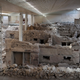 The remains of the ancient Greek town Akrotiri.